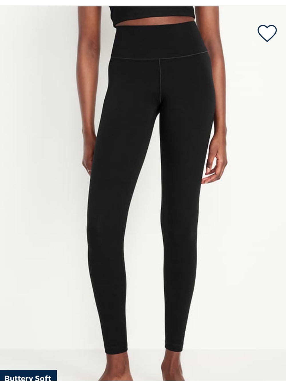 Old Navy Black High-Rise Leggings Go Dry size small.